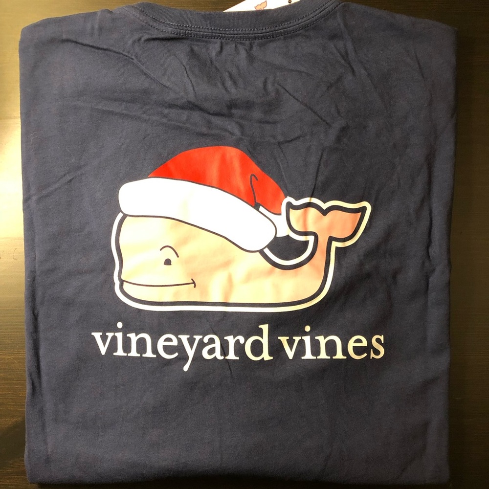 NWT Vineyard Vines Men’s Christmas LS Tee- Multiple Sizes